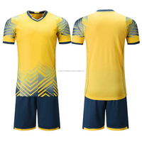 Maillot de football vintage classique personnalisé, impression numérique, extensible dans les 4 sens, col en V, unisexe, 100 % polyester, vêtements de sport, uniformes personnalisés