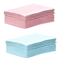 Bavoirs dentaires jetables SJ 13"x18" colorés, imperméables, manuels, 3 couches, certifiés CE pour cliniques dentaires et usage en tatouage
