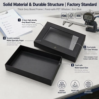 Boîte cadeau en chocolat à fenêtre rigide OEM ODM FDA FSC SGS PET de qualité alimentaire avec insert sur mesure MOQ 500