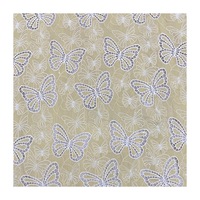Tissu en dentelle florale respirant et hydrosoluble 100% coton pour vêtements brodés ou robes hawaïennes