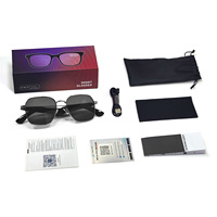 Lunettes intelligentes de traduction IA avec plus de 100 langues en temps réel, fonctionnalités d'écoute de musique et d'appel