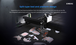Machine de découpe laser à fibre CNC Yaskawa AI pour tôles, format personnalisé grand format 14m * 4m, modèle GKS12025SL, prix promotionnel - Product Image 6