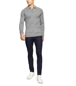 Suéteres de lana de ajuste clásico para hombre, cierre de cremallera de cuarto de patrón sólido, cuello levantado térmico de invierno de talla grande 7gg Machine Pull Bromley - Product Image 1