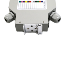 Boîtier de terminaison fibre optique en aluminium pour rail DIN, adaptateur 6 fibres SC Simplex LC Duplex FTTH