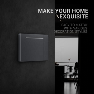 阻燃面板家用灯开关250V 10A中的<span class=keywords><strong>2</strong></span>组1路<span class=keywords><strong>2</strong></span>路南美标准按钮墙壁开关 - Product Image 3