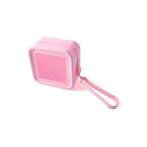 Firkin Silicone Handbag Transparent Jelly Bag Window Portable Large Capacity Handbag Students Phone Pouch Storage - Product Image 5
