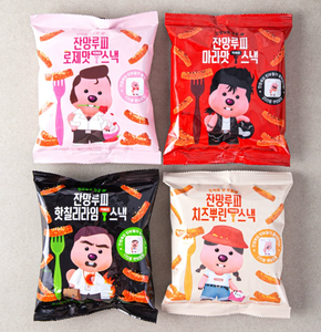 <span class=keywords><strong>Pororo</strong></span> y sus amigos, bocadillos crujientes de pastel de arroz picante estilo <span class=keywords><strong>coreano</strong></span>, comida inflada de 80g, listos para comer - Product Image 2