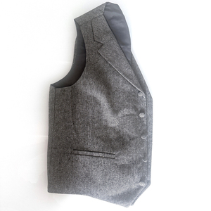 <span class=keywords><strong>Chaleco</strong></span> de Traje de Alta Calidad para <span class=keywords><strong>Hombre</strong></span>, Estilo Esmoquin, <span class=keywords><strong>Tweed</strong></span>, para Boda, Formal, de Negocios, con Botones Dorados - Product Image 6