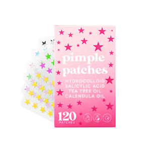 لاصقات نجمية ملونة لحب الشباب بزيت شجرة الشاي، هيدروكولويد فائق السرعة لإزالة البصيل للعناية بالبشرة والوجه - Product Image 1