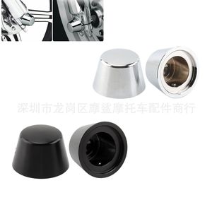 ฝาครอบแกนล้อหน้ามอเตอร์ไซค์ Jin Hongyang ขนาด 32 มม. อลูมิเนียม CNC สีดำเคลือบไฟฟ้า สำหรับตกแต่งแกนล้อ - Product Image 5