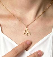 Collier de Noël anti-ternissement, bijoux personnalisés pour femme, pendentif étoile et sapin de Noël, bijoux de fêtes de Noël