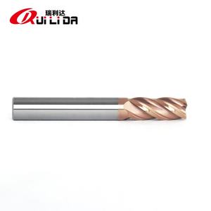 Fresa a Testa Piatta in Carburo Solido RLD di Alta Qualità HRC55, 4 Taglienti, 8x60mm, per Metallo CNC, OEM per Ghisa - Product Image 5