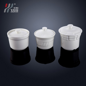 หม้อเซรามิกสำหรับตุ๋นซุป สีขาว ทนความร้อน พร้อมฝาปิด สำหรับทำอาหารและเสิร์ฟซุป - Product Image 4