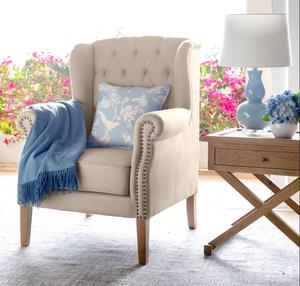 New Design Wooden Chesterfield Wingback High Back Living Room Accent Sofa <strong>Chairs</strong> - Product Image 2