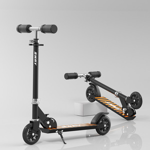 Swag Kids Scooter 2.27kg Lightweight Foldable Two Wheel <b>Push</b> Scooter With <b>Lights</b> For 6-8 Years Children - Product Image 5