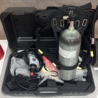 Appareil respiratoire 6,8 L, cylindre en alliage d'aluminium et de fibre de carbone de qualité supérieure, appareil respiratoire autonome (ARA) pour pompiers