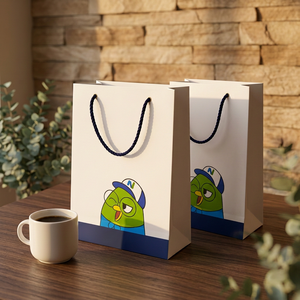 Factory Wholesale Custom Printed <b>White</b> <b>Paper</b> <b>Bag</b> with Handles OEM ODM Brand Logo Food Packaging <b>Bag</b> Vietnam - Product Image 1
