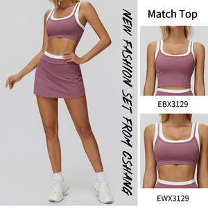 Rok Keamanan Dalam Yoga perempuan Logo kustom dengan rok tenis pakaian olahraga wanita rok Golf kebugaran A-Line saku - Product Image 2