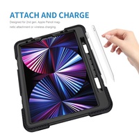 JGX omuz askıları Tpu Pc çocuklar Tablet ipad kılıfı pro 11 ile kalemlik