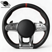 Volant en cuir et fibre de carbone pour Mercedes Benz W204 W205 W211 W213 W212 W222 EQA E550 G63 C63 AMG GT W463 V167 X247 C238