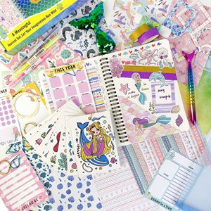 Set di Scrittura con Quaderno a Fogli Mobili 'Sirena Galassia Cosmica' da 45 Pezzi per Ragazze, 90 Fogli, Regalo Creativo con Design <span class=keywords><strong>Unicorno</strong></span> Magico - Product Image 5