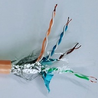 Câble LAN CAT6 SFTP-0.57X4P en cuivre massif de haute performance 250-350 MHz avec gaine LSZH pour la communication réseau, fabriqué en Chine