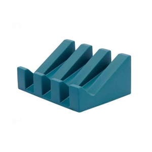 Self Draining <b>Soap</b> Bar <b>Holder</b> for Silicone Sink Tray Bathroom Sponges <b>Holder</b> Non-slip Sink Organiser Tray - Product Image 1