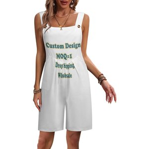 MOQ=1 Body Casual da Donna con Stampa Tribale Polinesiana Hawaiana Samoana, Jumpsuit con Bretelle Larghe e Pantaloncini, Stampa su Richiesta - Product Image 5