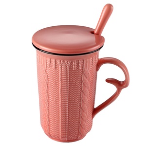 Support à thé et café blanc en céramique avec motif mignon en relief, en <span class=keywords><strong>laine</strong></span> - Product Image 5
