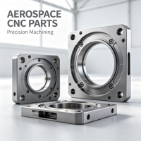Pièces usinées CNC sur mesure en aluminium aérospatial et acier inoxydable, composants mécaniques de haute précision pour l'usinage