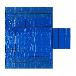 Vente directe d'usine 14 Oz Airbag Parachute tissu vinyle bâche rouleau bâche <span class=keywords><strong>Ultra</strong></span> <span class=keywords><strong>léger</strong></span> extérieur bleu bois remorque bâche - Product Image 1