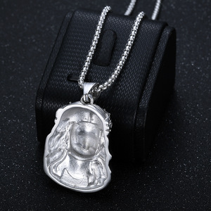Custom unico acciaio inossidabile nuovo oro 18k cristallo <span class=keywords><strong>Gesù</strong></span> ciondolo pezzo di cristallo per collana - Product Image 3