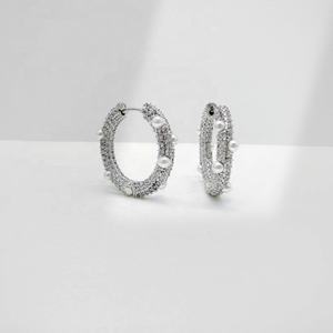 ต่างหูมุกฤดูร้อนเงินแท้ 925 ชุบทอง 18k สไตล์เกาหลี แฟชั่นฮิปฮอป สำหรับสาวๆ ราคาโรงงาน - Product Image 4