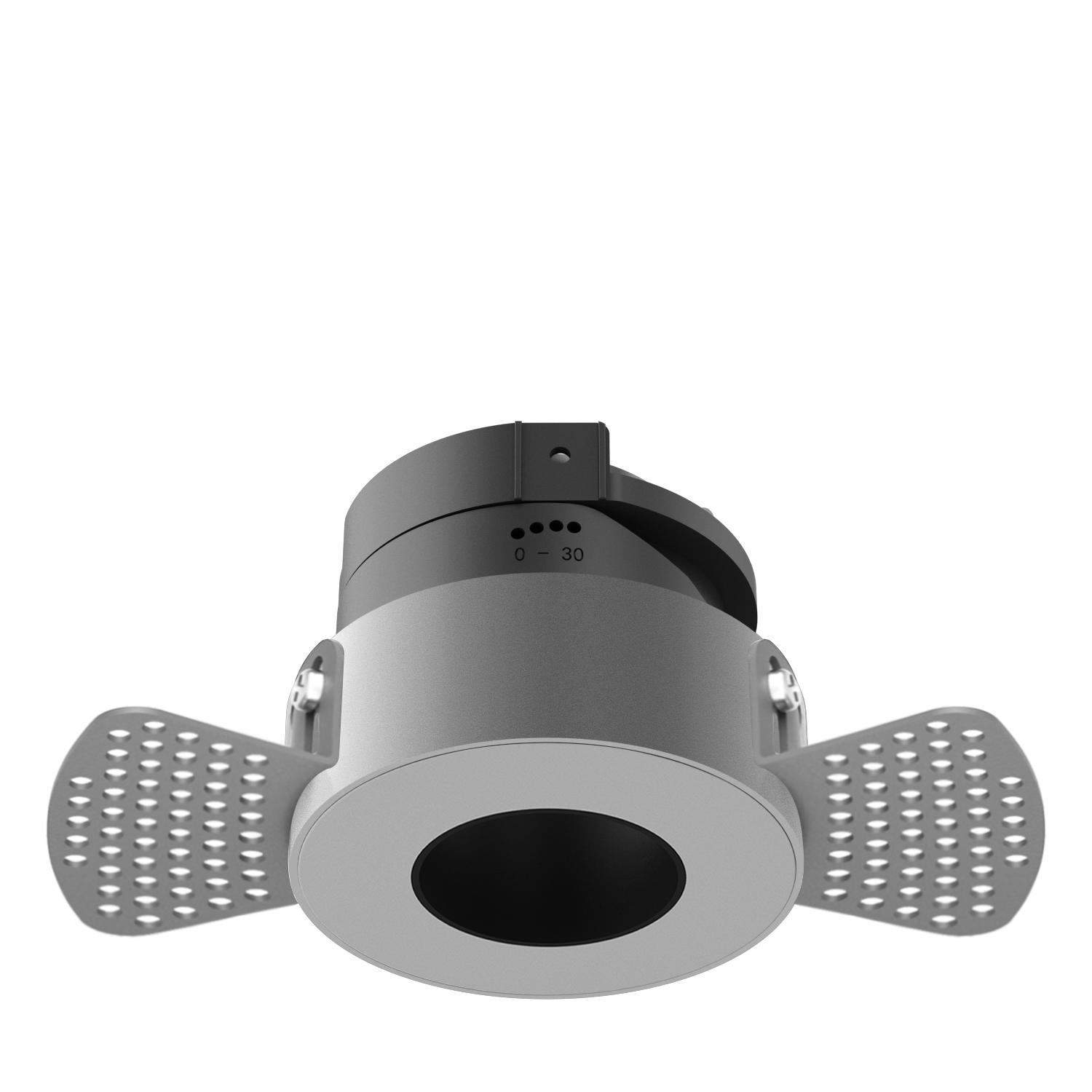 Круглая и прямоугольная черная регулируемая точечная основа mr16 gu10, Безрамная утопленная рама точечного светильника