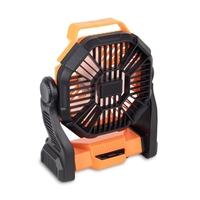 Portable Rechargeable 5200mAh LED Lumière Camping Ventilateur Crochets Matière Plastique Portable Petits Ventilateurs