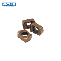 Plaquettes de fraisage en carbure BL0603R-M à faible force de coupe, revêtement PVD/CVD disponible pour l'acier, l'acier inoxydable, la fonte et les alliages de titane