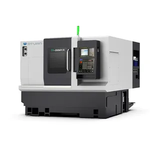 OTURN ETY200 cama inclinada torno cnc cabeça máquina torno inclinado cnc