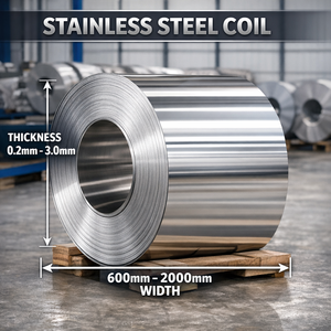 Bobina de Acero Inoxidable de 0.3-6 mm de Espesor, Tamaño Personalizado Disponible - Product Image 2