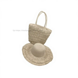 Sac à main tissé à pompons pour femme, style français, pour les sorties estivales, les séances photo, les vacances, la plage, avec fermeture éclair, en velours peau de pêche, Tanjing - Product Image 1