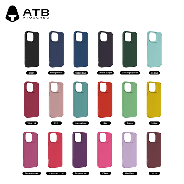 ATB for Xiaomi Soft Microfiber for Iphone 13 14 15 Pro Max Silicone Phone Case Cover