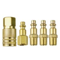 Raccord pneumatique de style américain pour tuyau de compresseur d'air, pièces d'outils pneumatiques, raccord à filetage interne et externe