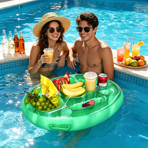 Portabicchieri Gonfiabile Multifunzionale Pieghevole in Plastica Rinforzata per Feste in Piscina, Secchiello per Ghiaccio, Raffreddamento Vino e Birra Estivo - Product Image 5