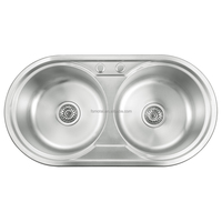 Vente chaude en acier inoxydable 0.8mm taille compacte 54*44cm évier de salle de bain encastré pour la lessive