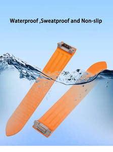 Cinturino sportivo da polso FKM cinturino in gomma di ricambio per Cartie Roadsta 19mm braccialetto <span class=keywords><strong>Ultra</strong></span> sottile cinturino orologio in vendita - Product Image 4