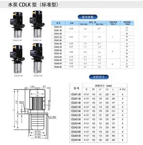 CDLK2-30 Pompe à immersion électrique triphasée verticale de haute qualité pour machine CNC, vente en gros - Product Image 3