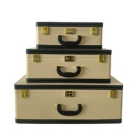 Boîte de rangement imprimée de style européen de luxe, portable, pour dressing, voyage, décoration intérieure, pour femmes