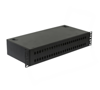 Boîtier de terminaison optique 19 pouces 24/48 ports FC monomode pour rack, avec pigtail fibre optique FC/UPC/APC