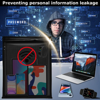 Sac Faraday personnalisé ignifuge et étanche pour clés de voiture, téléphones mobiles, tablettes, documents, sac de protection contre les signaux informatiques