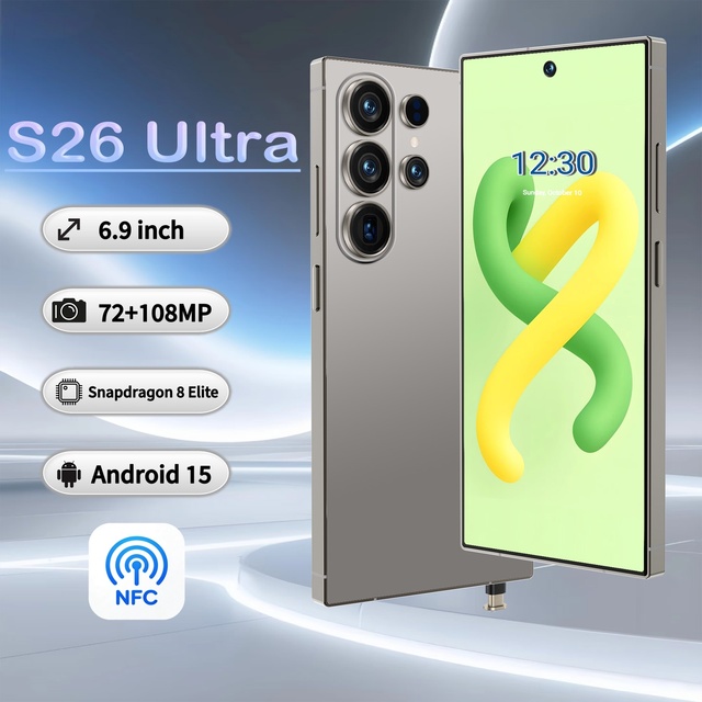 Factory Price S26 Ultra 5G Smartphone 16GB+1TB NFC 72MP+108MP Camera Unlocked Mobile Phone