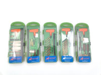 Kit de nettoyage d'armes à feu en acier durable 5,56 mm/.223 cal 6X 5 fentes avec pochettes, accessoires de chasse portables pour l'extérieur